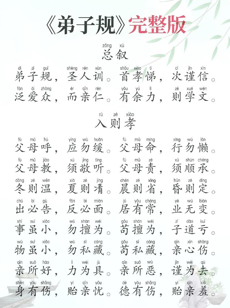 下载弟子规全文2026