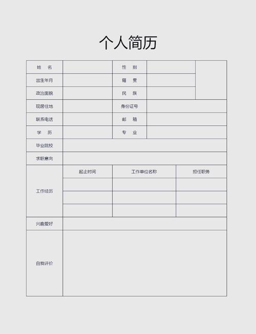 求职简历免费下载2026