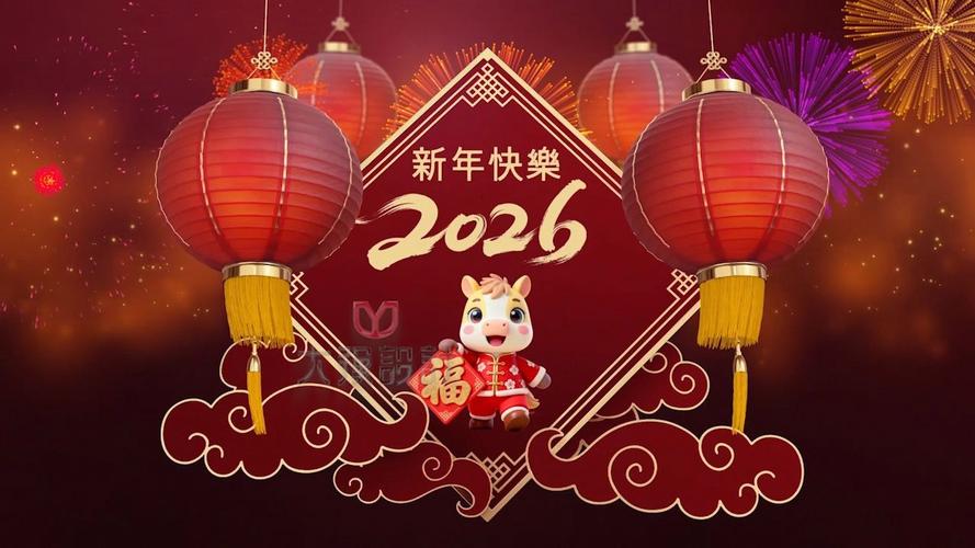 新年视频背景素材2026