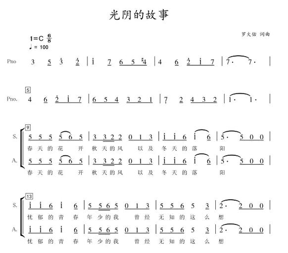 光阴的故事合唱视频2026