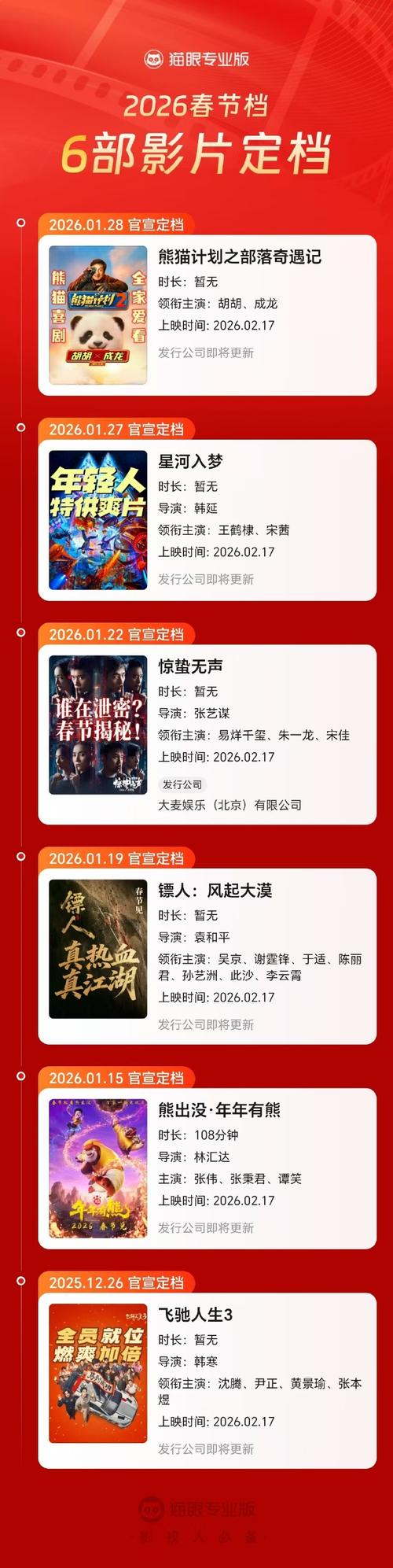 搜索上映时间2026