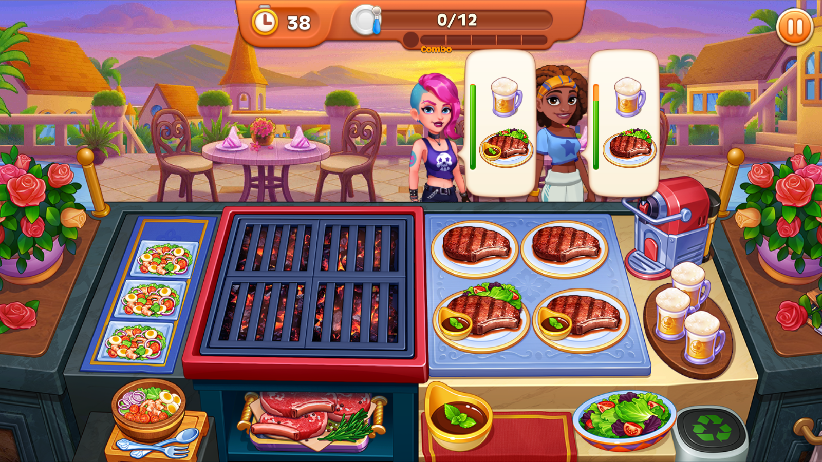 疯狂餐厅设置界面