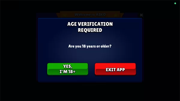 年龄验证界面 年龄验证界面