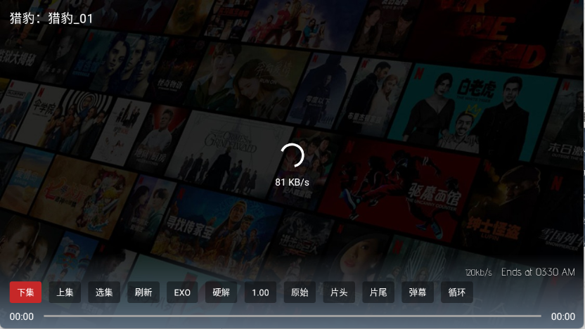 小鹿影视TV播放界面