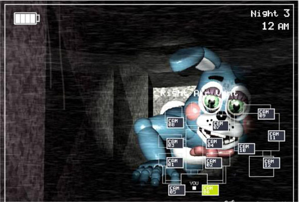 游戏角色监控画面