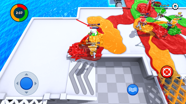 染色派对战斗场景