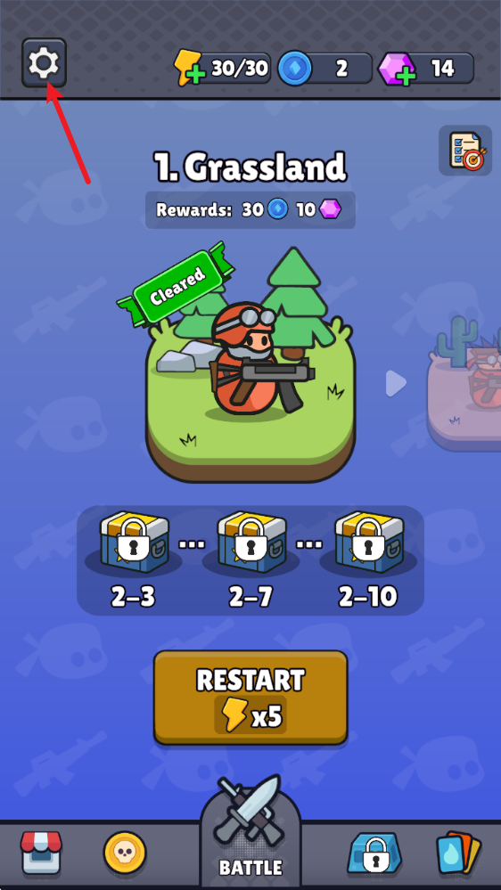 战争背包战区设置界面