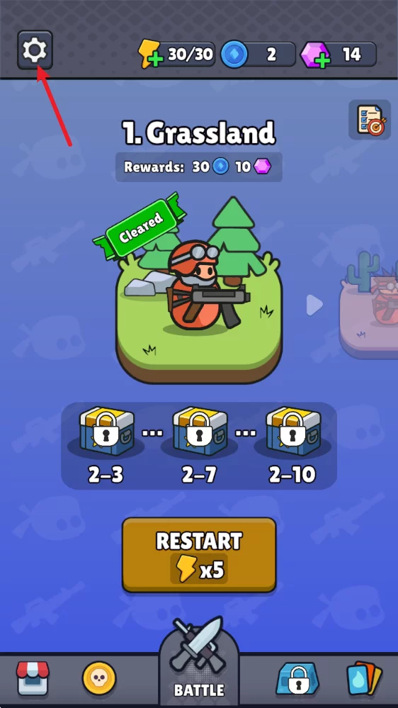 战争背包战区设置界面