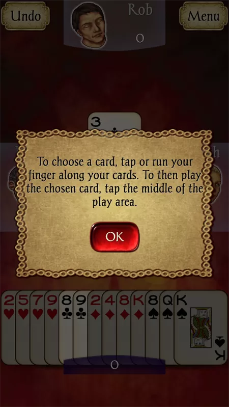 红心大战出牌与结算界面 红心大战出牌与结算界面