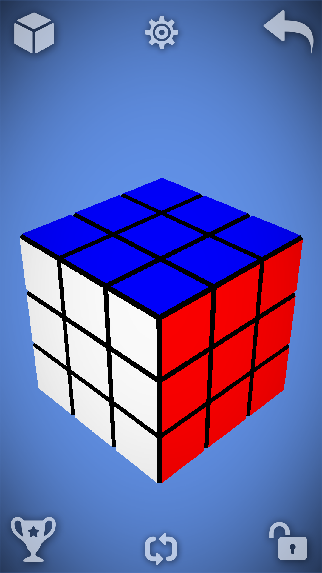 游戏主界面与魔方选择 游戏主界面与魔方选择