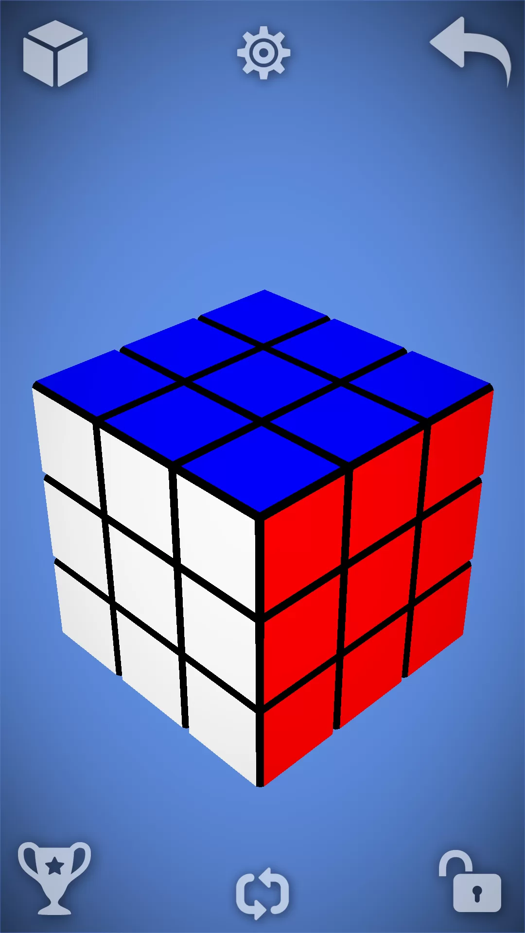 游戏主界面与魔方选择