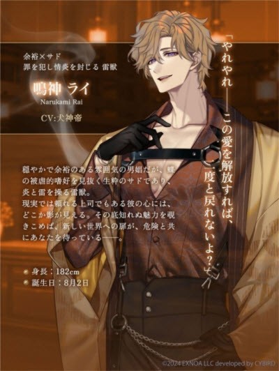 鸣神雷角色形象