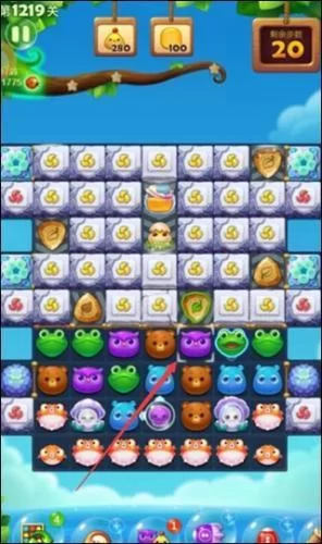 开心消消乐赚钱版第1219关攻略3