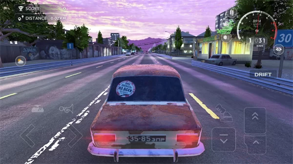 游戏内驾驶画面截图