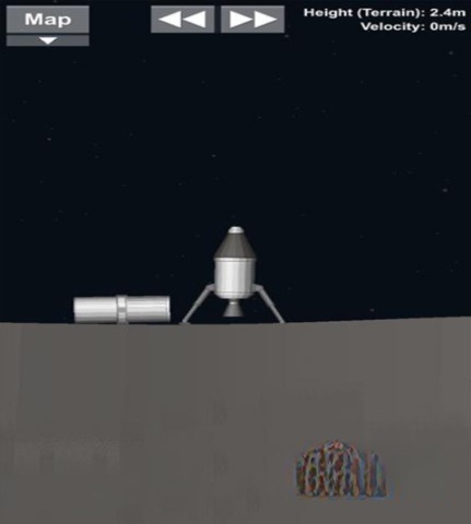 登月着陆瞬间截图