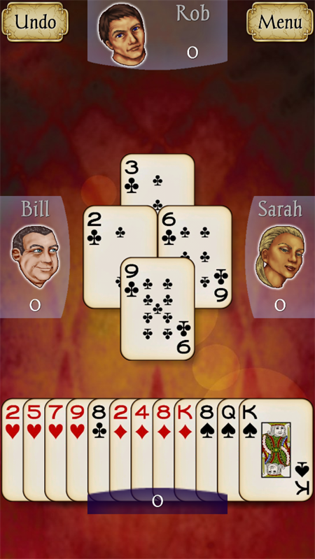 红心大战游戏进行中画面