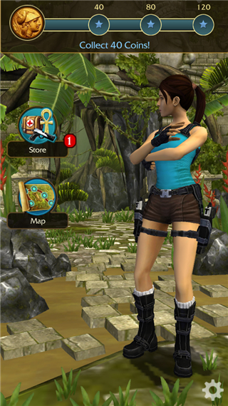 劳拉遗迹逃亡游戏主界面