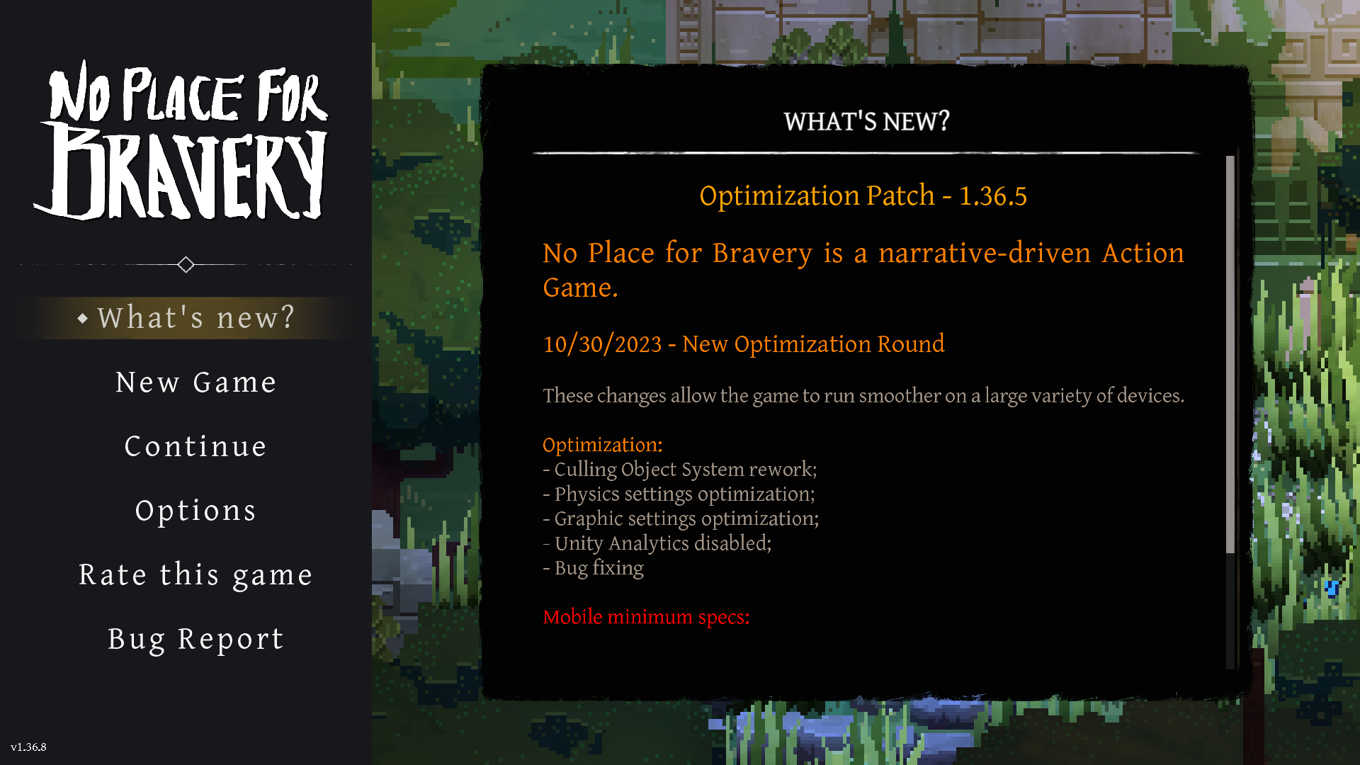 无勇之地手游设置界面 无勇之地手游设置界面