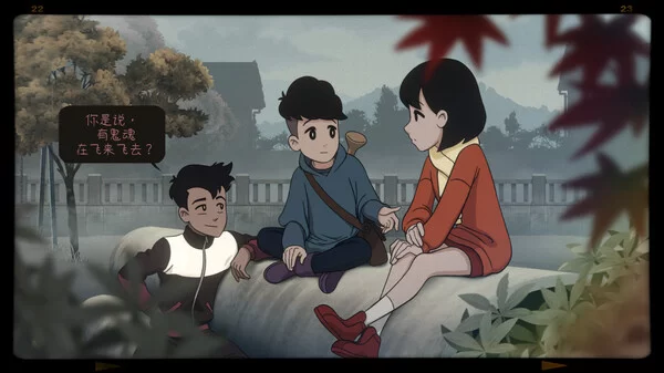 游戏对话与剧情推进界面，角色形象鲜明