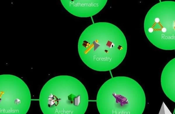 《文明之战》游戏主界面展示，呈现低多边形画风的世界地图与UI