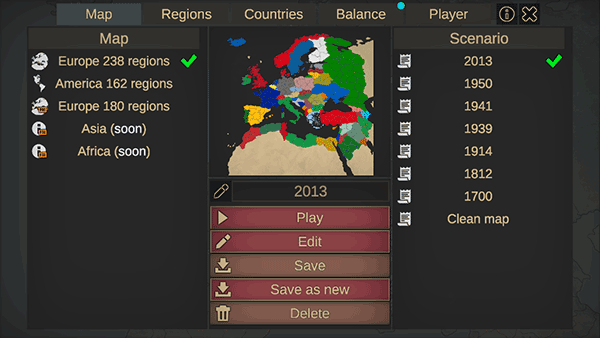 我们的帝国游戏世界地图选择截图