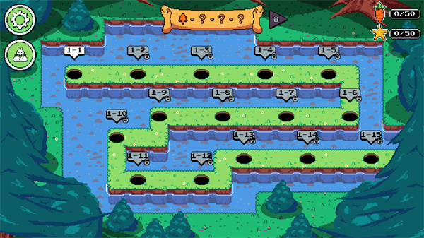 兔子跳游戏关卡画面