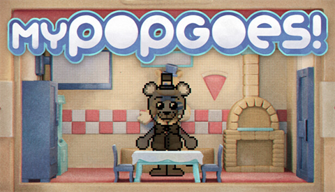 游戏主界面展示，玩家正在给机械鼬鼠波普投喂披萨