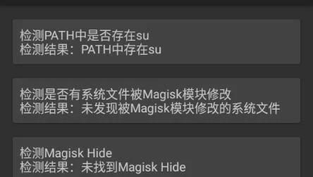 Native Test检测结果界面