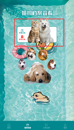 狗语APP日常记录界面