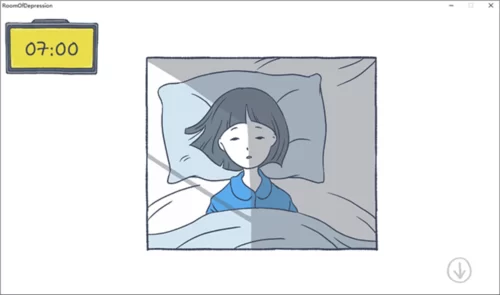 新手指引截图，展示游戏初始的点击互动界面