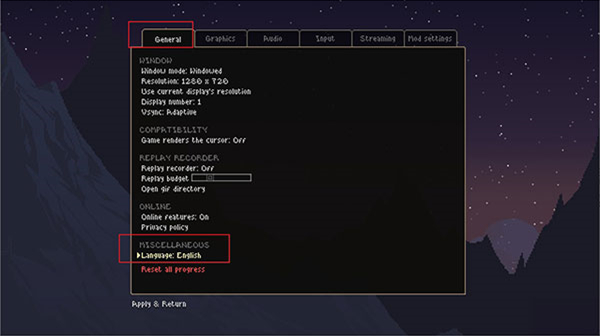 语言设置选项界面 语言设置选项界面