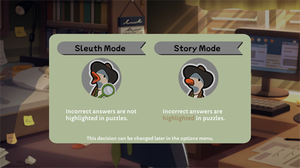 游戏模式选择界面，展示了“Story Mode”和普通模式