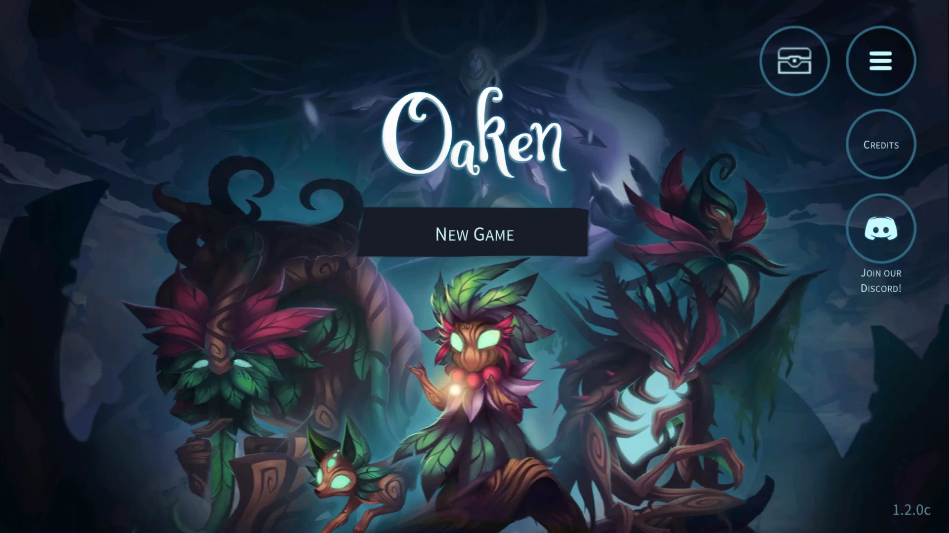 游戏初始界面为英文