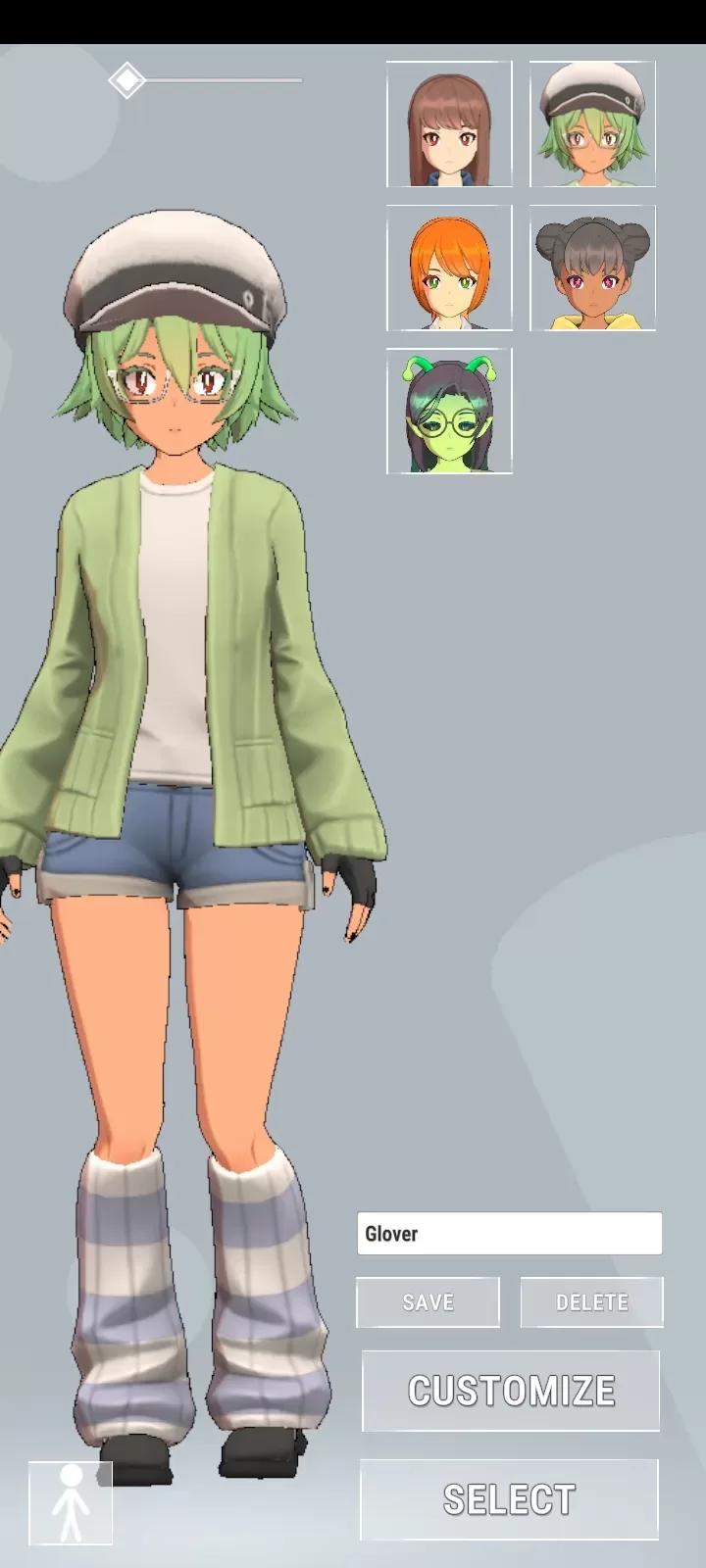 虚拟女友角色选择界面 虚拟女友角色选择界面