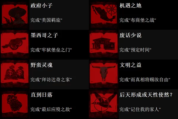 隐藏剧情成就一览截图