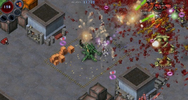 孤胆枪手1老版本激烈战斗画面