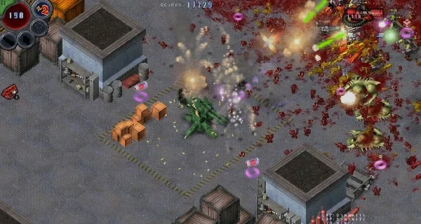 孤胆枪手1老版本激烈战斗画面