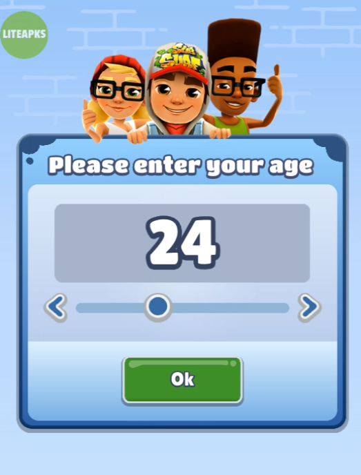 游戏初始年龄验证界面