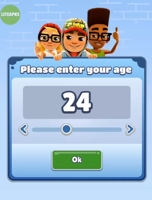 游戏初始年龄验证界面