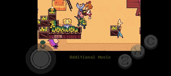 游戏内探索场景，展示地牢环境和角色互动