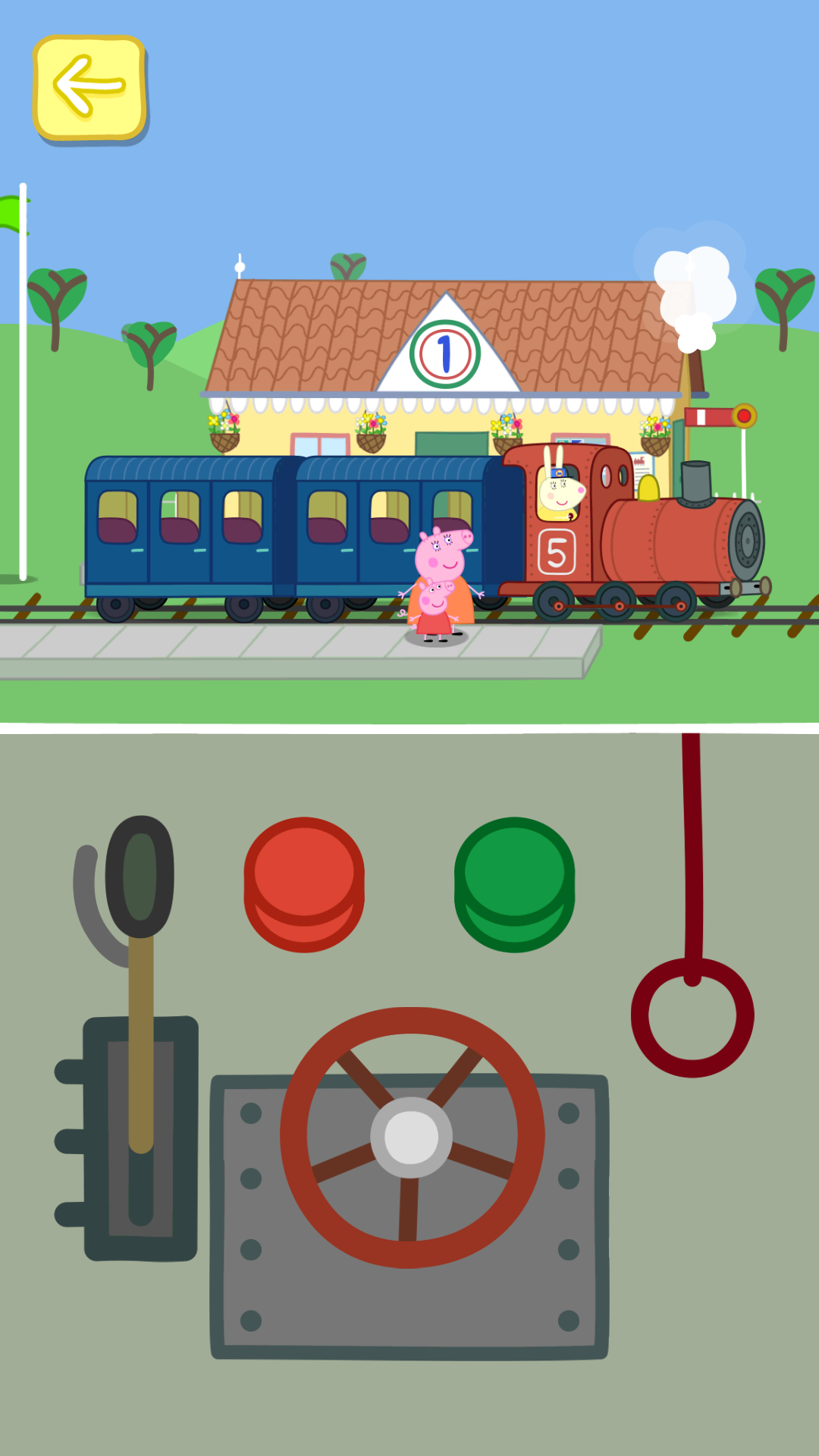 火车驾驶游戏画面