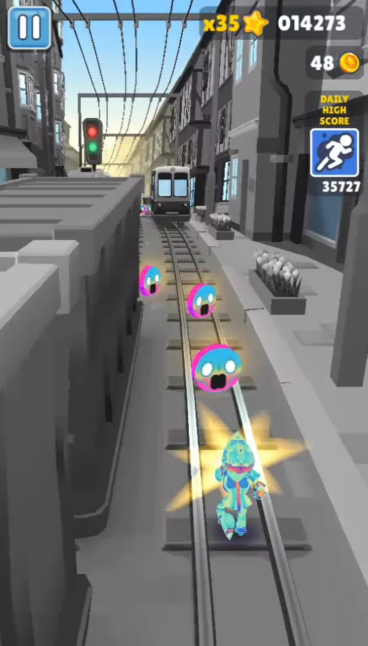 地铁跑酷游戏内跑酷画面截图