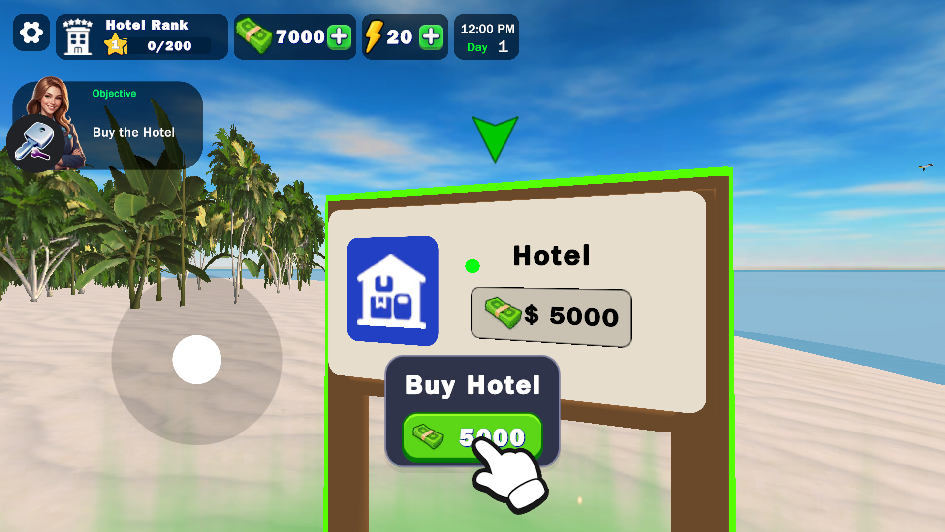 游戏玩法2：从建造基础客房开始你的扩张之路