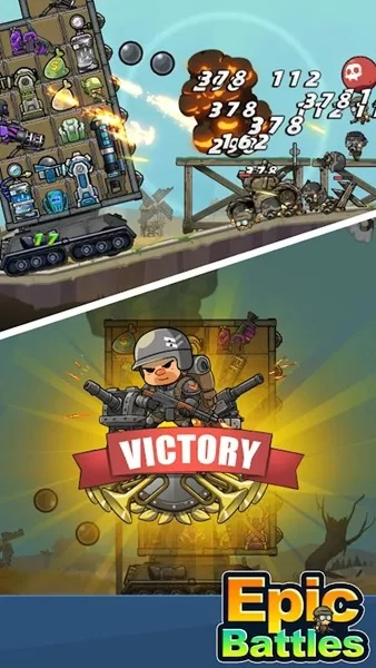 战车向前冲破解版游戏战斗画面