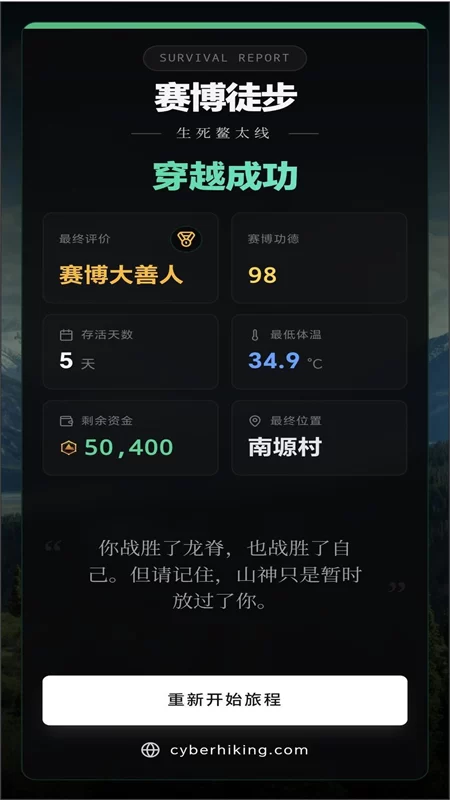 赛博徒步之生死鳌太线手机版截图