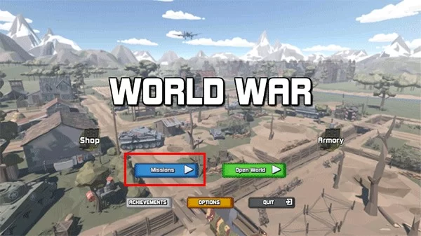 游戏任务模式选择界面