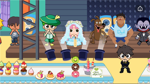 孩子在兔小萌世界游戏中探索邮局场景