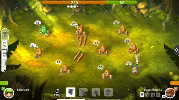 蘑菇战争2进阶对战画面