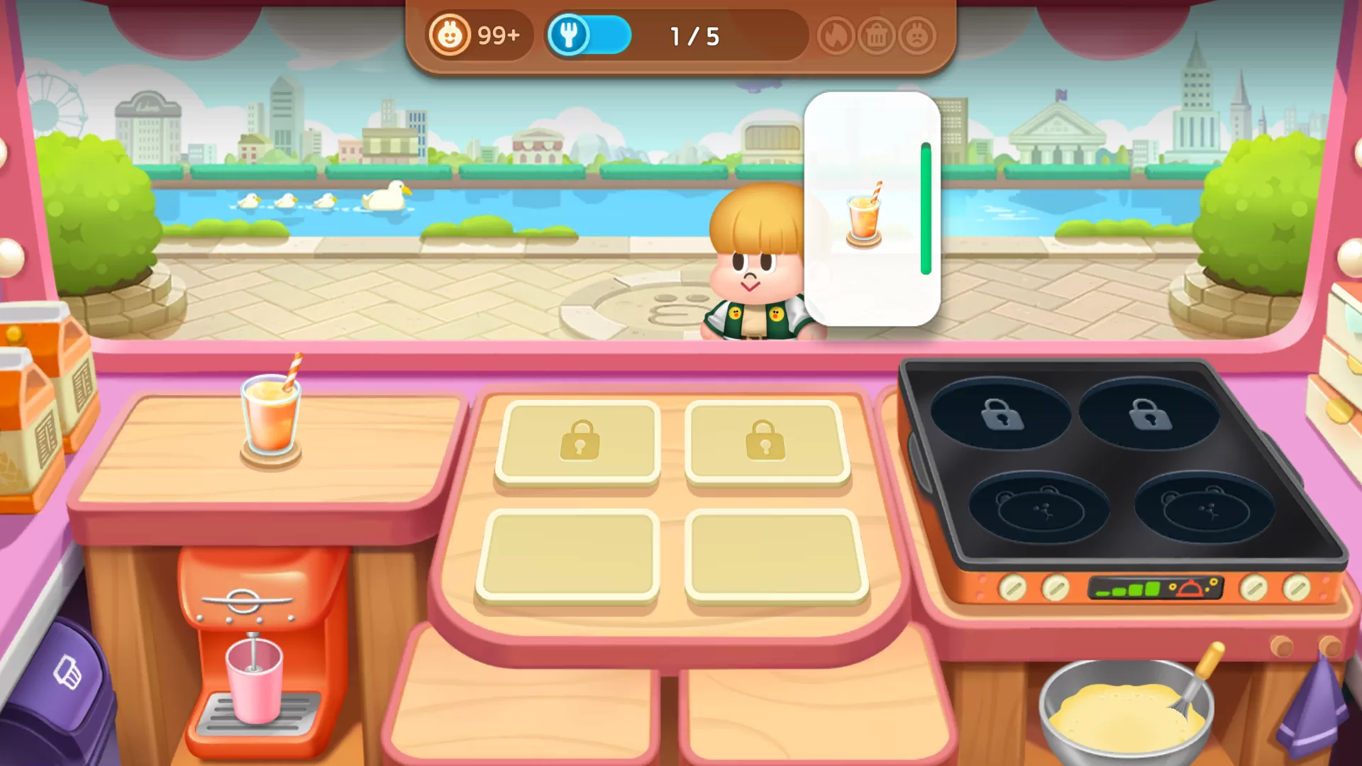 顾客点单与制作界面