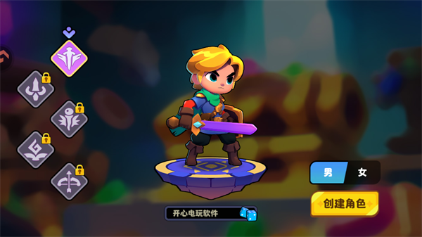 小镇冒险家手游角色创建与卡牌界面